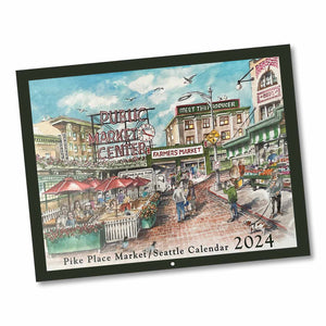Studio Solstone Pike Place Market Calendar | Made In Washington |  2024 Calendar