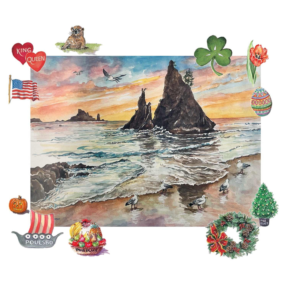 Studio Solstone 2024 Pike Place Market Calendar | Made In Washington Studio Solstone 2024 Pike Place Market Calendar | Made In Washington