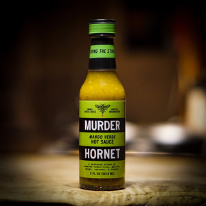 
            
                Load image into Gallery viewer, Murder Hornet Mango Verde Hot Sauce | Made In Washington | Local Gifts for Salsa Lovers
            
        