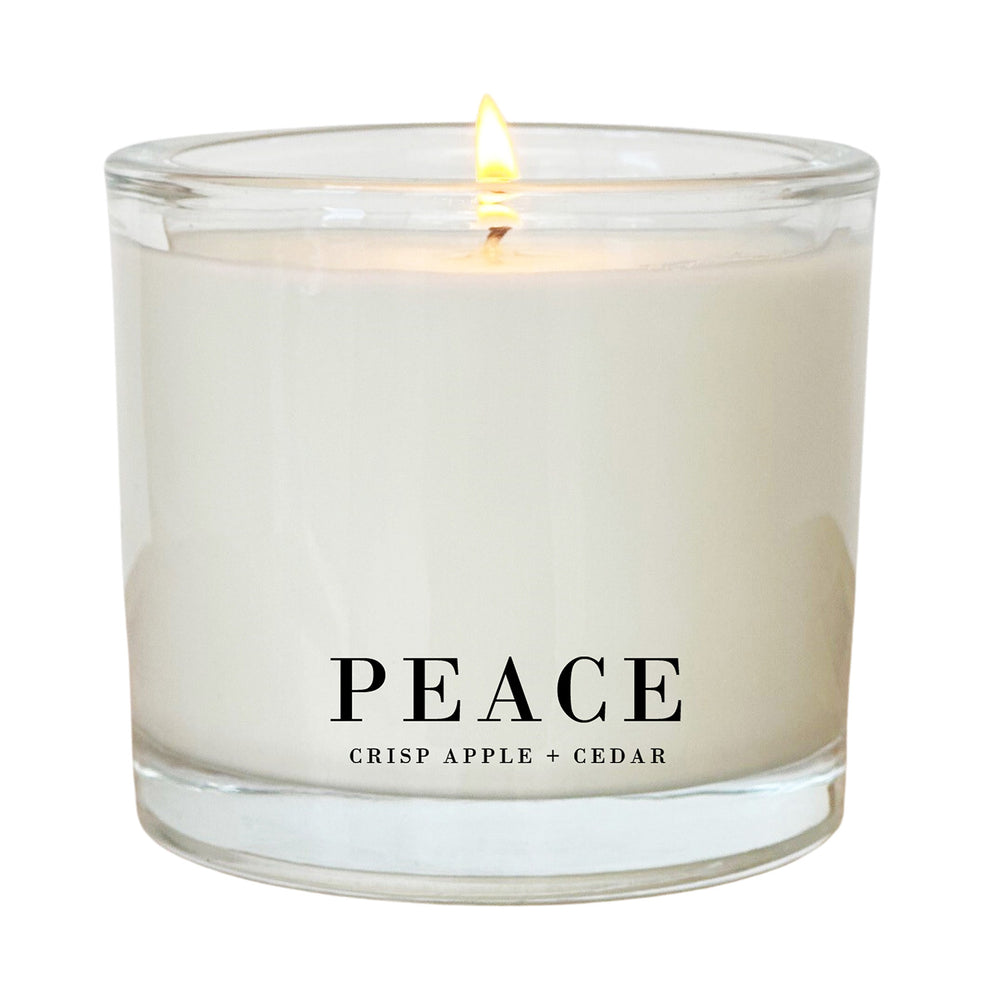 Porter Lane Home Peace Candle | Made In Washington | Crisp Apple Cedar Scented Candles