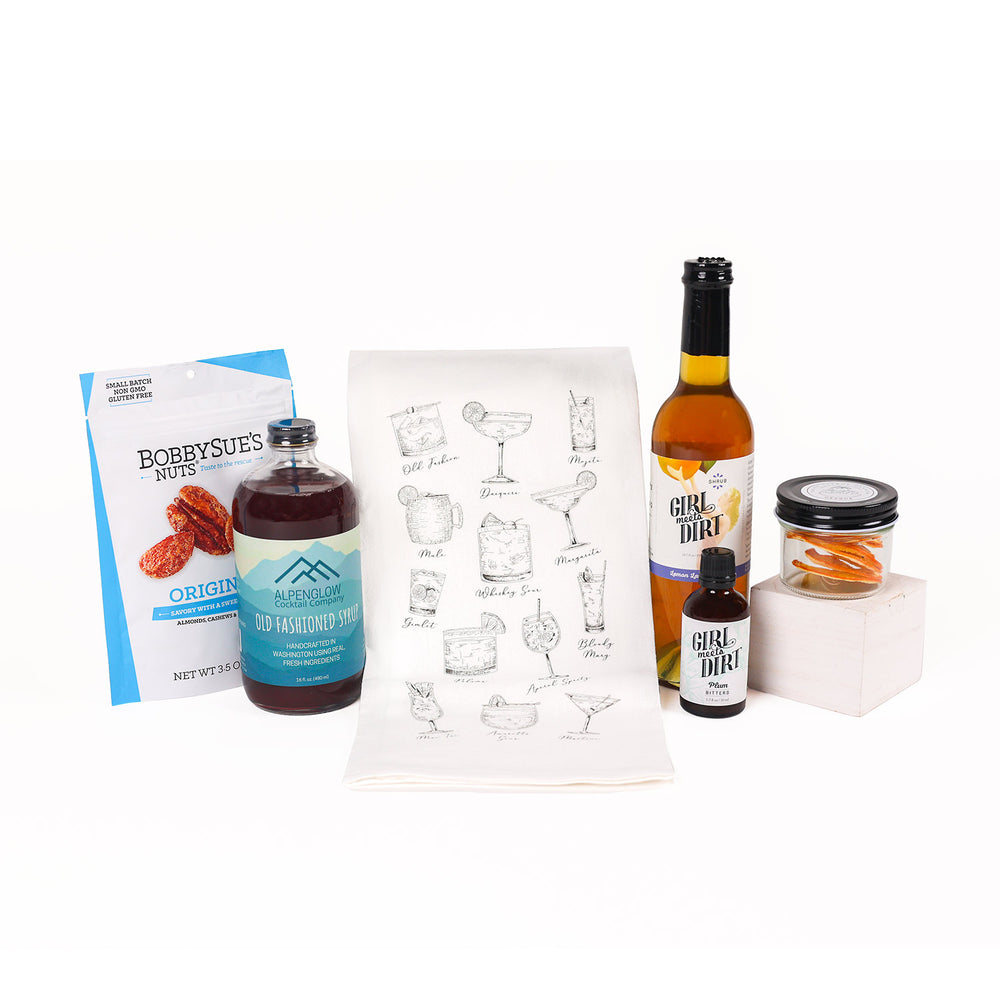 Cocktail Hour Gift Set | Made In Washington | Home Bartender Gifts | Old Fashioned Cocktails
