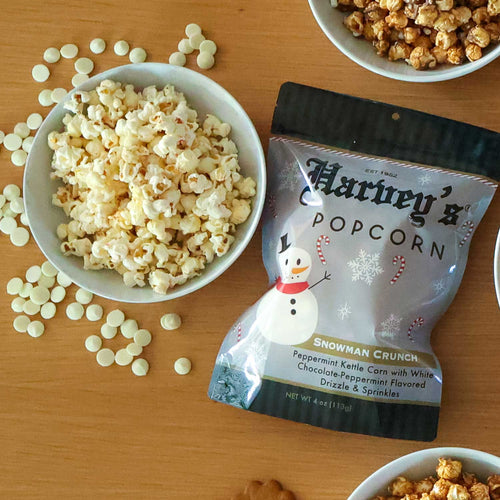 Harvey's Popcorn Snowman Crunch Kettle Corn | Made In Washington | Local Popcorn Gifts From Bremerton