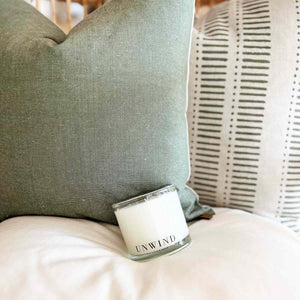 Porter Lane Home Unwind Candle | Made In Washington | Sea Salt + Palm Coastal Candle Scents