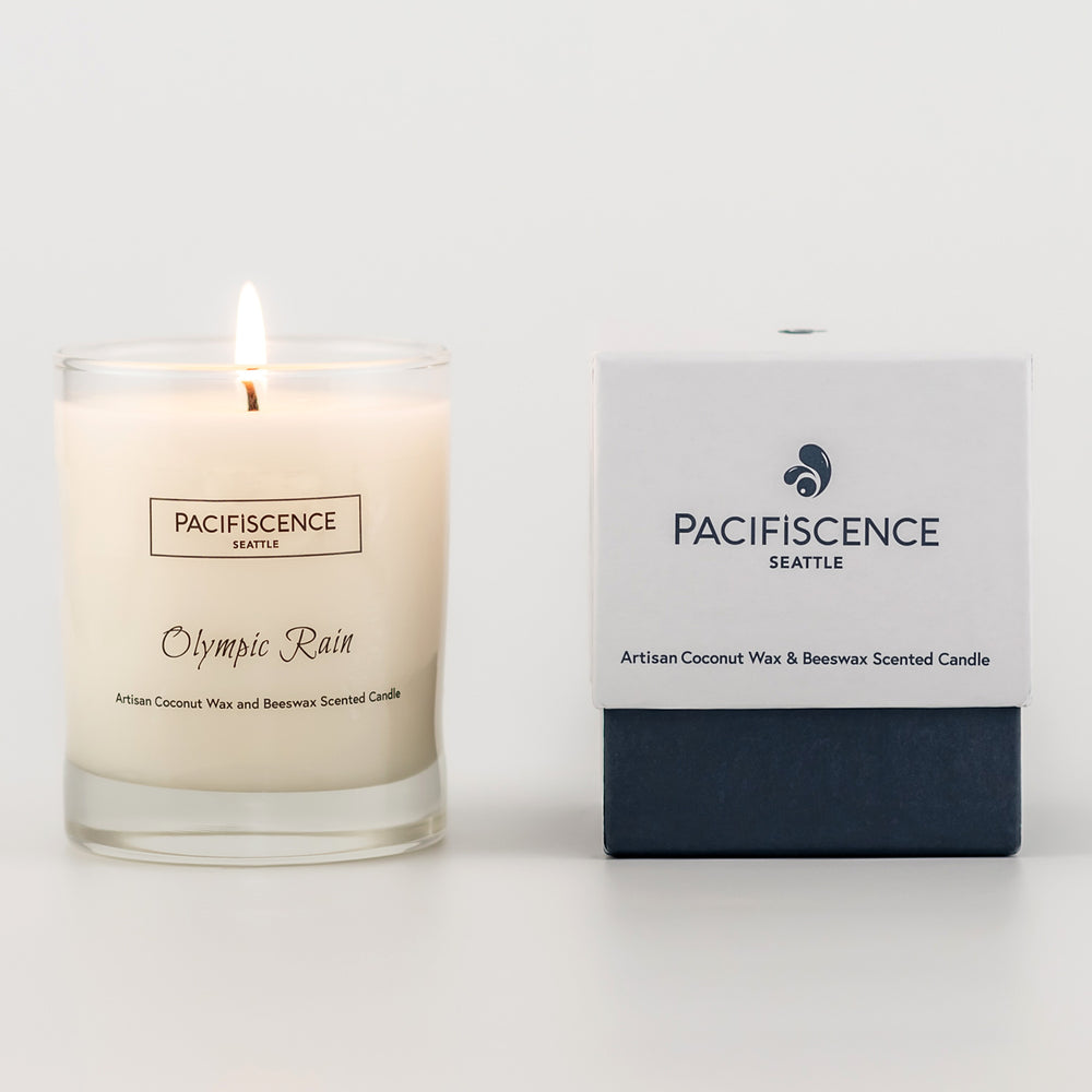 PACIFISCENCE Olympic Rain Fern Frond & Violet | Made In Washington | Scented Candle Gifts