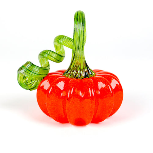 Jesse Kelly Blown Glass Holiday Orange Pumpkin | Made In Washington| Jack Be Little Mini Pumpkins