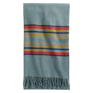 
            
                Load image into Gallery viewer, Pendleton 5th Ave Merino Throw Green Heather | Made In Washington | Gifts From Washougal, Washington | Blankets
            
        