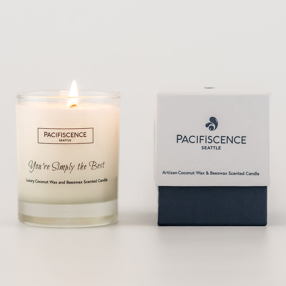 PACIFISCENCE You're Simply the Best Lemon Vanilla | Made In Washington | Elegant Scented Candles