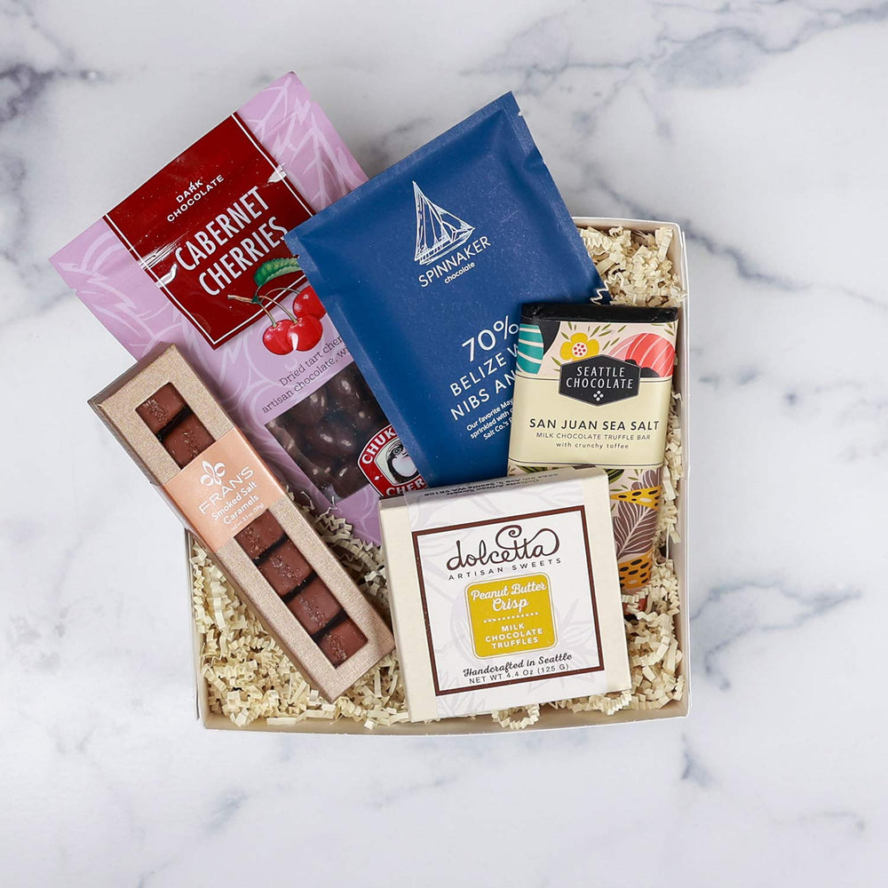 Gourmet Chocolate Gifts| Chocolate Tasting Flight | Washington Gift Ideas | Chocolate Care Package