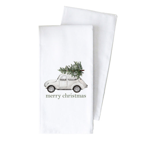 Porter Lane Home Merry Christmas Tea Towel | Made In Washington | Christmas Gifts For Cooks