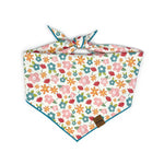 The Cheery Pet Pink Floral Dog Bandana, Medium | Made In Washington | Pamper Your Pet