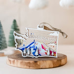 Maison Arbor Washington State Rainbow Ornament | Made In Washington | Christmas Gifts