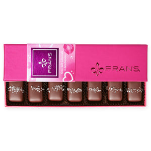 Fran's Chocolate Grey & Smoked Salt Caramels | Made In Washington | Valentine Box of Chocolate Covered Caramels