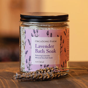 OrcaSong Farm Lavender Relaxation Spa Box | Made In Washington | Locally Made Gifts | Lavender Bath Soak