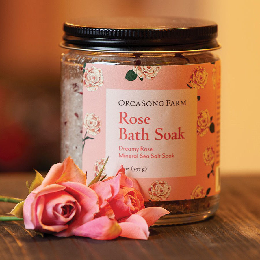 OrcaSong Farm Dreamy Lavender Rose Spa Box | Made In Washington | Soothe Your Body And Your Mind | Rose Bath Soak