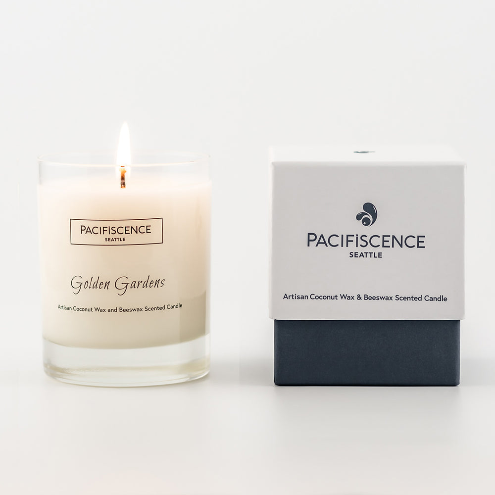 PACIFISCENCE Candles Golden Gardens | Made In Washington | Local Housewarming Gifts