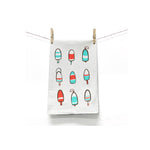 Sketches By The Sea Lobster Buoys Tea Towels | Made In Washington | Kitchen towels With A Nautical Theme