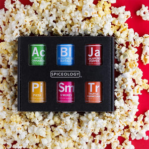 Spiceology Popcorn Seasoning 6-Pack | Made In Washington | Gourmet Popcorn Seasonings for Movie Night
