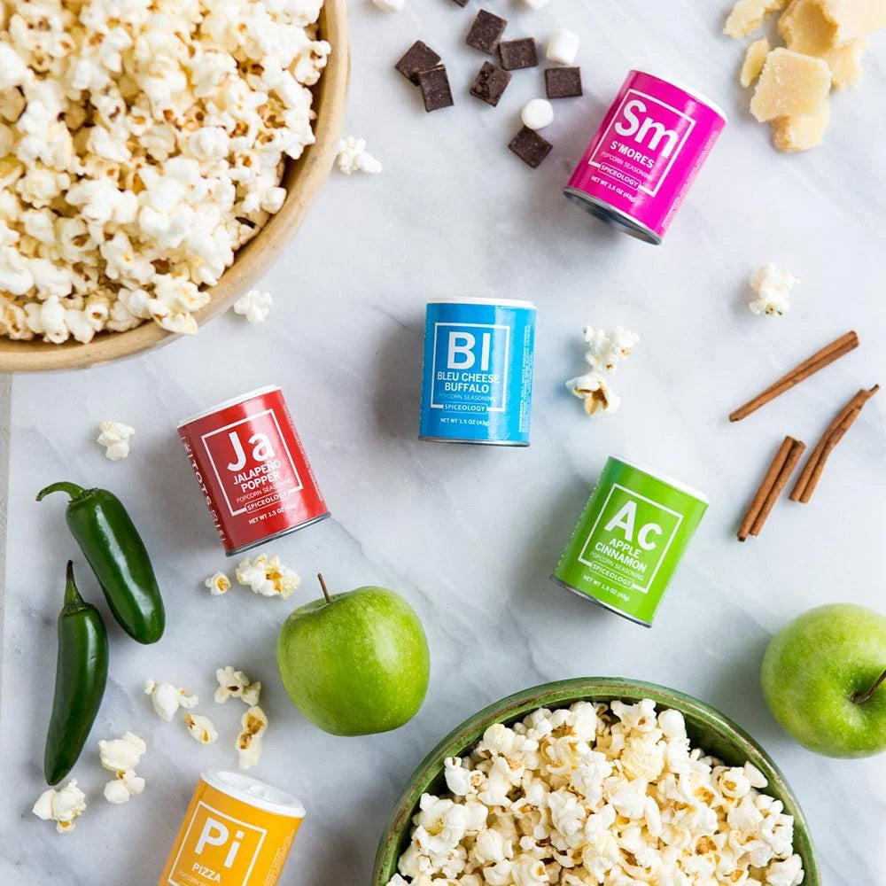 
            
                Load image into Gallery viewer, Spiceology Popcorn Seasoning 6-Pack | Made In Washington | Gourmet Popcorn
            
        