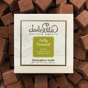 
            
                Load image into Gallery viewer, Dolcetta Salty Caramel Dark Chocolate Truffles | Made In Washington | Treats For Your Sweet Tooth
            
        