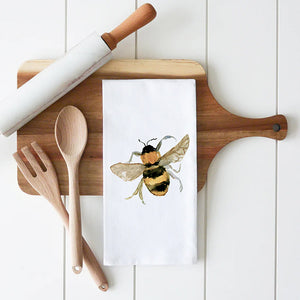 Porter Lane Home Bumble Bee Tea Towel | Made In Washington | Housewarming Gifts