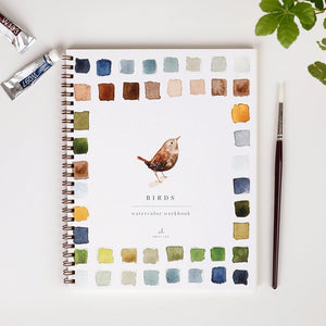 Emily Lex Studio Birds Watercolor Workbook | Made In Washington | Alternative To Coloring Books