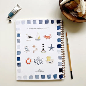 
            
                Load image into Gallery viewer, Emily Lex Studio Seaside Watercolor Workbook | Made In Washington | Paint In Watercolors Instruction Book
            
        