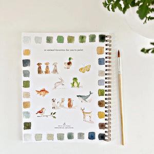 
            
                Load image into Gallery viewer, Animals Watercolor Workbook | Made In Washington | Fun To Learn Watercolors
            
        