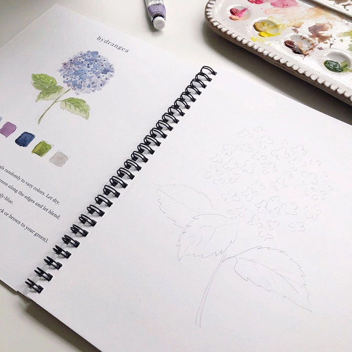 Emily Lex Studio Flowers Watercolor Workbook | Made In Washington  | Watercolors For Beginners