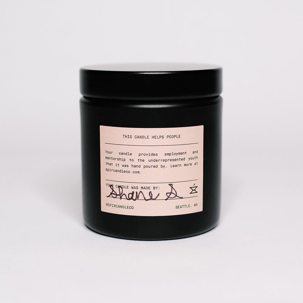 Spír Candle Co | Made In Washington  | Present Candle hand poured by underrepresented youth