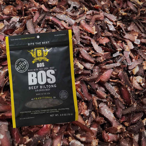 Bos Beef Biltong Traditional | Made In Washington| Better Than Jerky | Local Gifts For Hikers & Campers