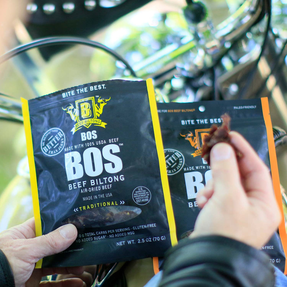 Bos Beef Biltong Traditional | Made In Washington| Better Than Jerky Locally Made Snacks