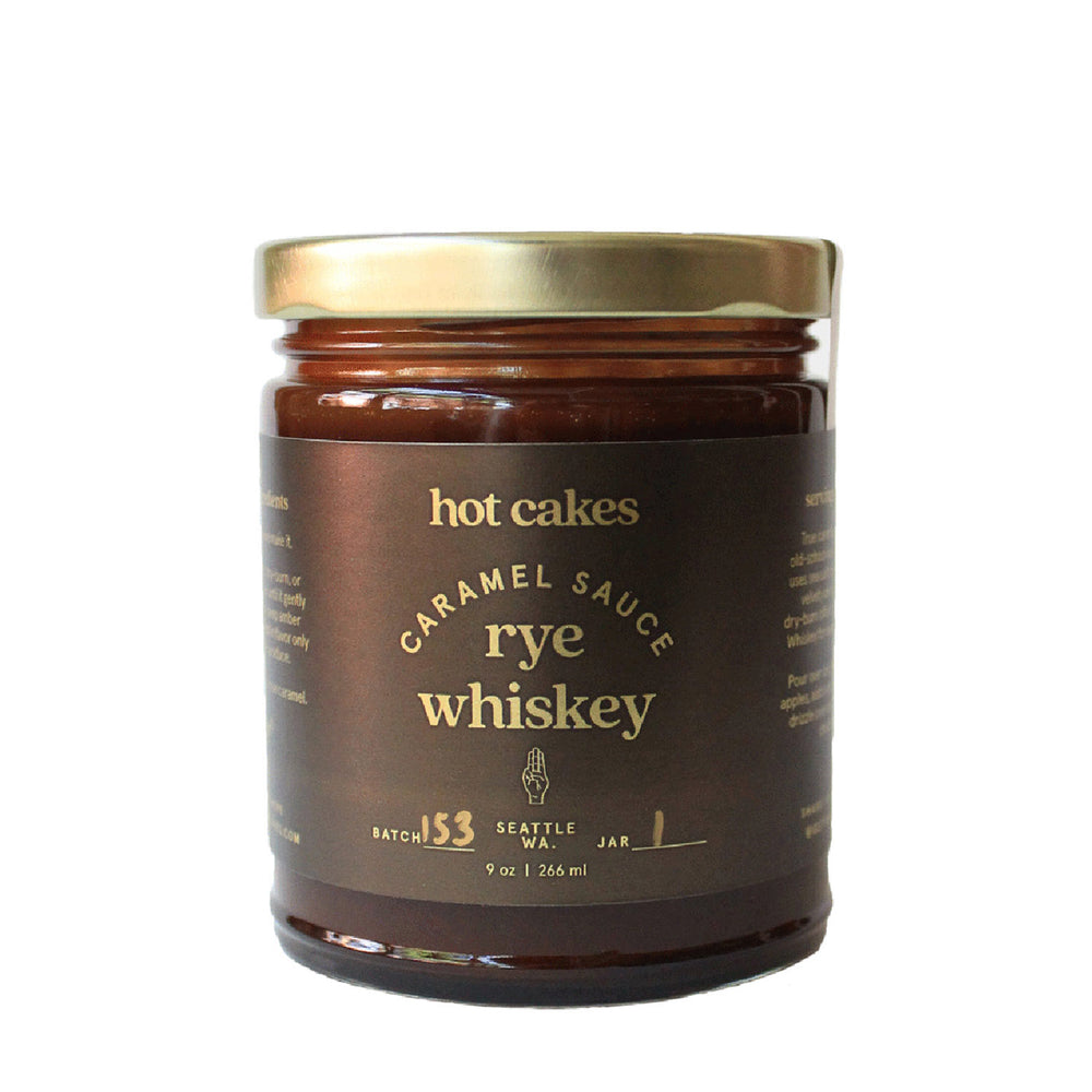 Hot Cakes Rye Whiskey Caramel Sauce | Made In Washington | Dessert Drizzles