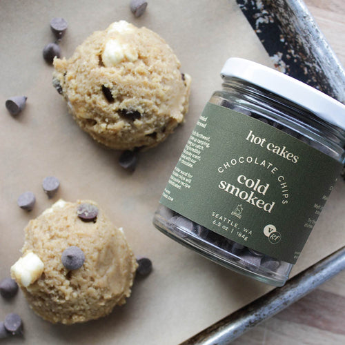 Hot Cakes Smoked Chocolate Chips | Made In Washington | Non-Dairy Vegan 