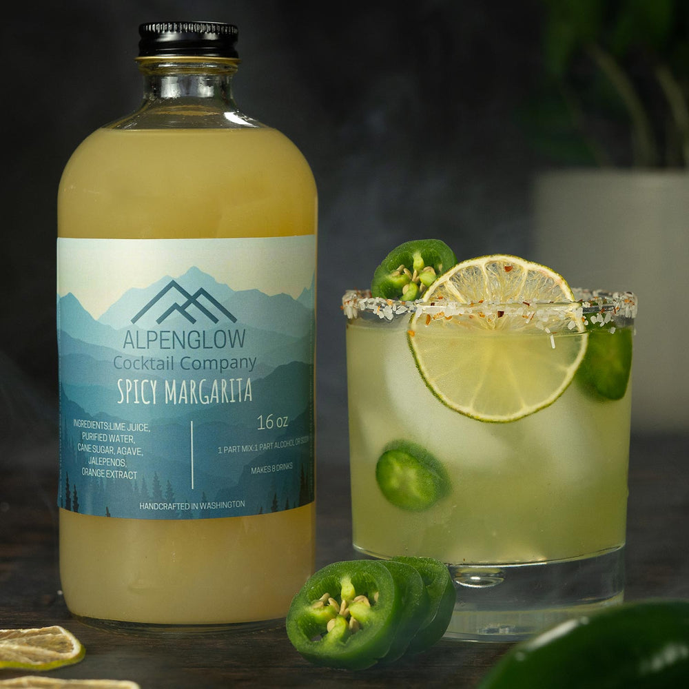 Alpenglow Cocktail Co. Spicy Margarita Mixer | Made In Washington  | Home Bartending Favorite