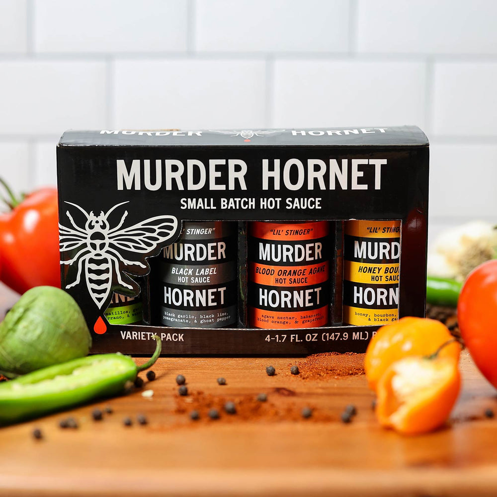 Murder Hornet Lil' Stingers Hot Sauce 4 Pack