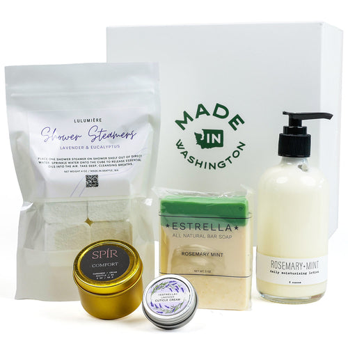 Self Care Gift Basket | Made In Washington | Relax & Unwind Spa Gifts | Local PNW Gifts