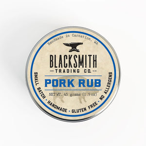 Blacksmith Trading Co Pork Rub Tin | Made In Washington | Locally Made BBQ Seasoning