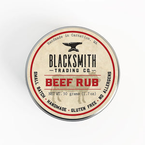 Blacksmith Trading Co Beef Rub Tin | Made In Washington | Locally Made BBQ Rubs | Artisan Gift