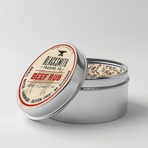 Blacksmith Trading Co Beef Rub Tin | Made In Washington | BBQ Seasoning Rubs