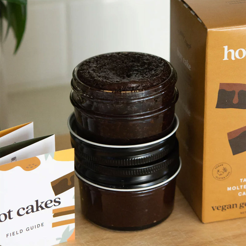 Hot Cakes Bake-At-Home Vegan Gooey Brownie Cake | Made In Washington | PNW Gifts