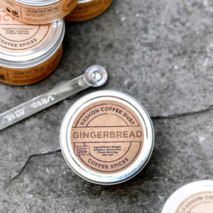 Vashon Island Coffee Dust Gingerbread | Made In Washington | Easy Serve Tin | Locally Made Gifts For Coffee Lovers