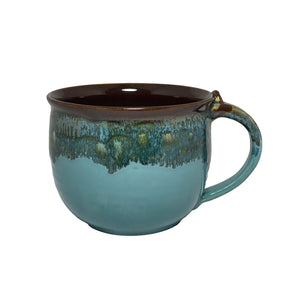 Clay In Motion Latte Mugs Ocean Tide | Made In Washington | PNW Pottery Gifts