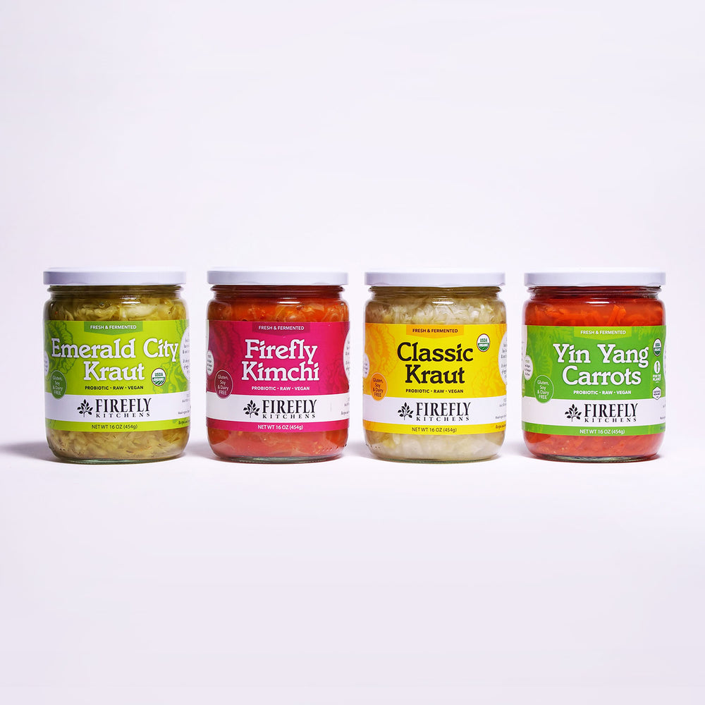 Firefly Kitchens Forkful 4-Pack | Made In Washington | Local Probiotic Ferments