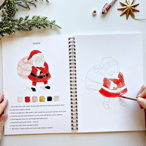 Emily Lex Studio Christmas Watercolor Workbooks | Made In Washington | DIY Arts & Crafts