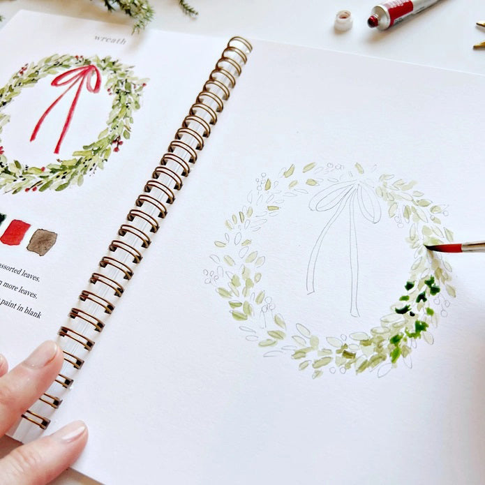 Emily Lex Studio Christmas Watercolor Workbooks | Made In Washington | Locally Designed Watercolor Workbooks