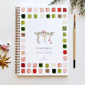 Emily Lex Studio Christmas Watercolor Workbooks | Made In Washington | Watercolor Painting For The Holidays