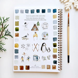 Emily Lex Studio Winter Watercolor Workbooks | Made In Washington | Practice Watercolor Painting