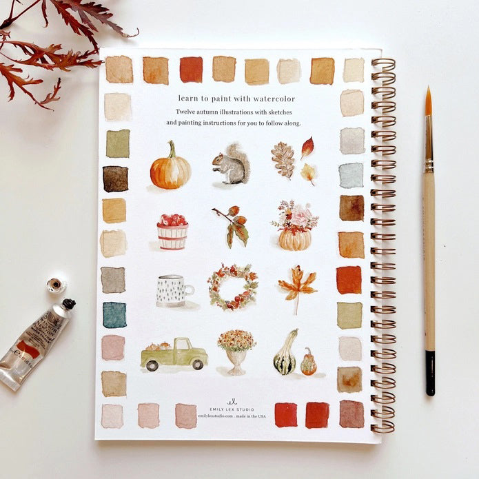 Emily Lex Studio Autumn Watercolor Workbooks | Made In Washington | Learn To Watercolor