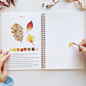 Emily Lex Studio Autumn Watercolor Workbooks | Made In Washington | Water coloring For Beginners