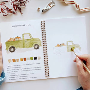 Emily Lex Studio Autumn Watercolor Workbooks | Made In Washington | Do At Home Fun Creative Activities